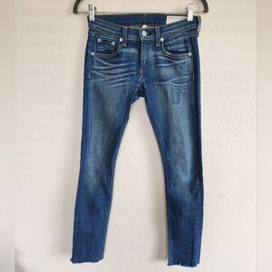 rag & bone Dark Blue Ankle Jeans